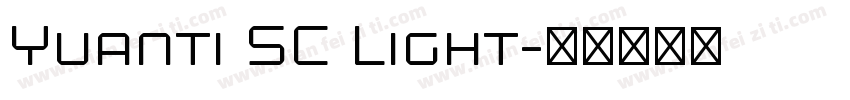 Yuanti SC Light字体转换